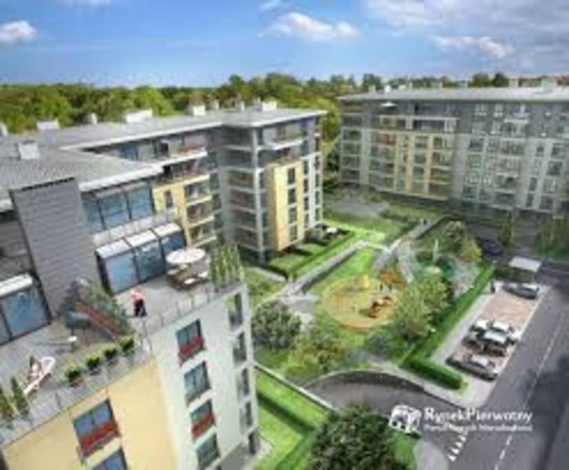 Warsaw King Size Apartment Exterior foto